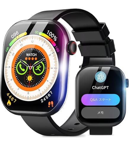 Amazon | スマートウォッチ ChatGPT 【2026新登場・AI文字盤生成